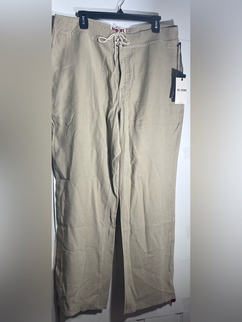 RE/DONE Women's Cafe Tan The Surf Pants Size 30 NWT $310